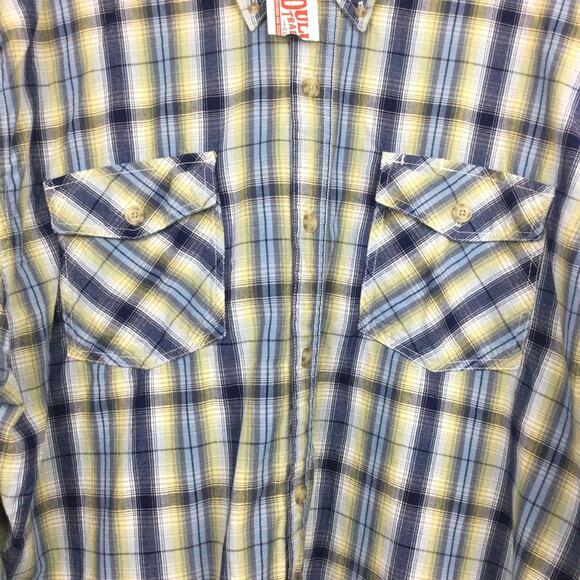 Duluth Trading Co Men's Plaid Flap Pockets Oxford Button Down Casual Shirt 3XL - Picture 3 of 13